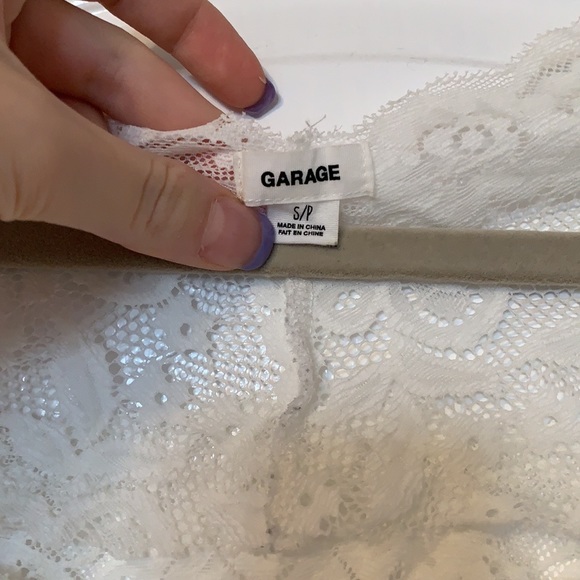 Garage white lace top - Picture 2 of 4